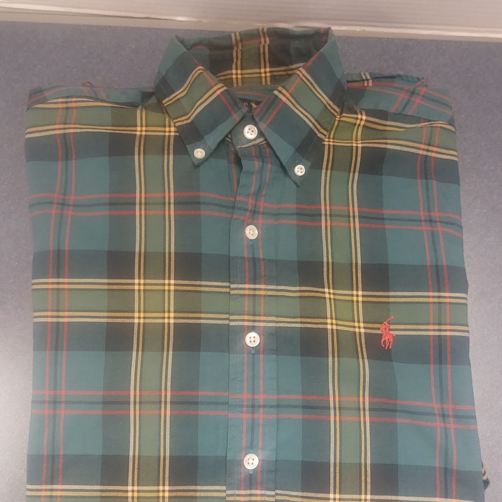 Plaid Button-Down Shirt